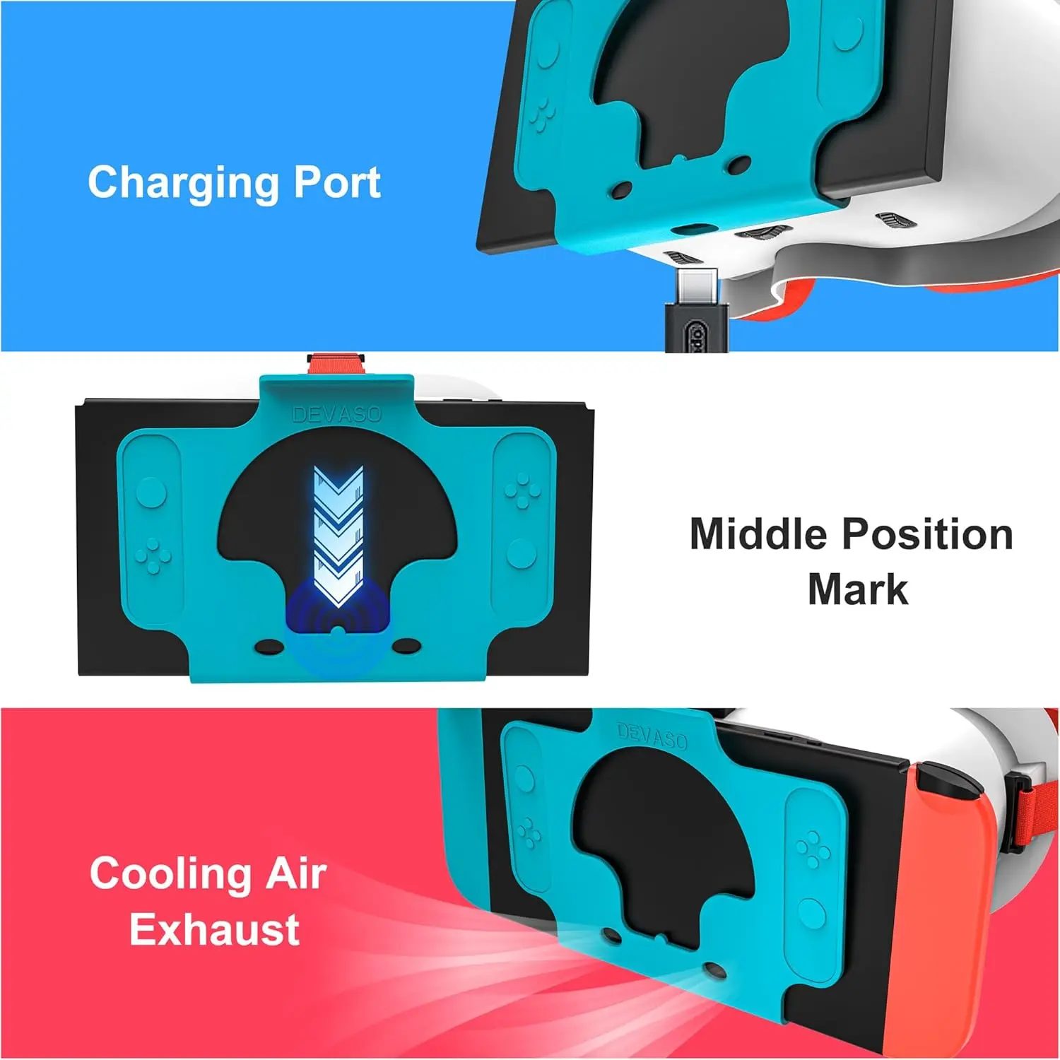 For Nintendo Switch OLED VR Headset 3D Glasses Virtual Reality Movies NS VR Immersive Gaming Experience Headband Adjustable Lens