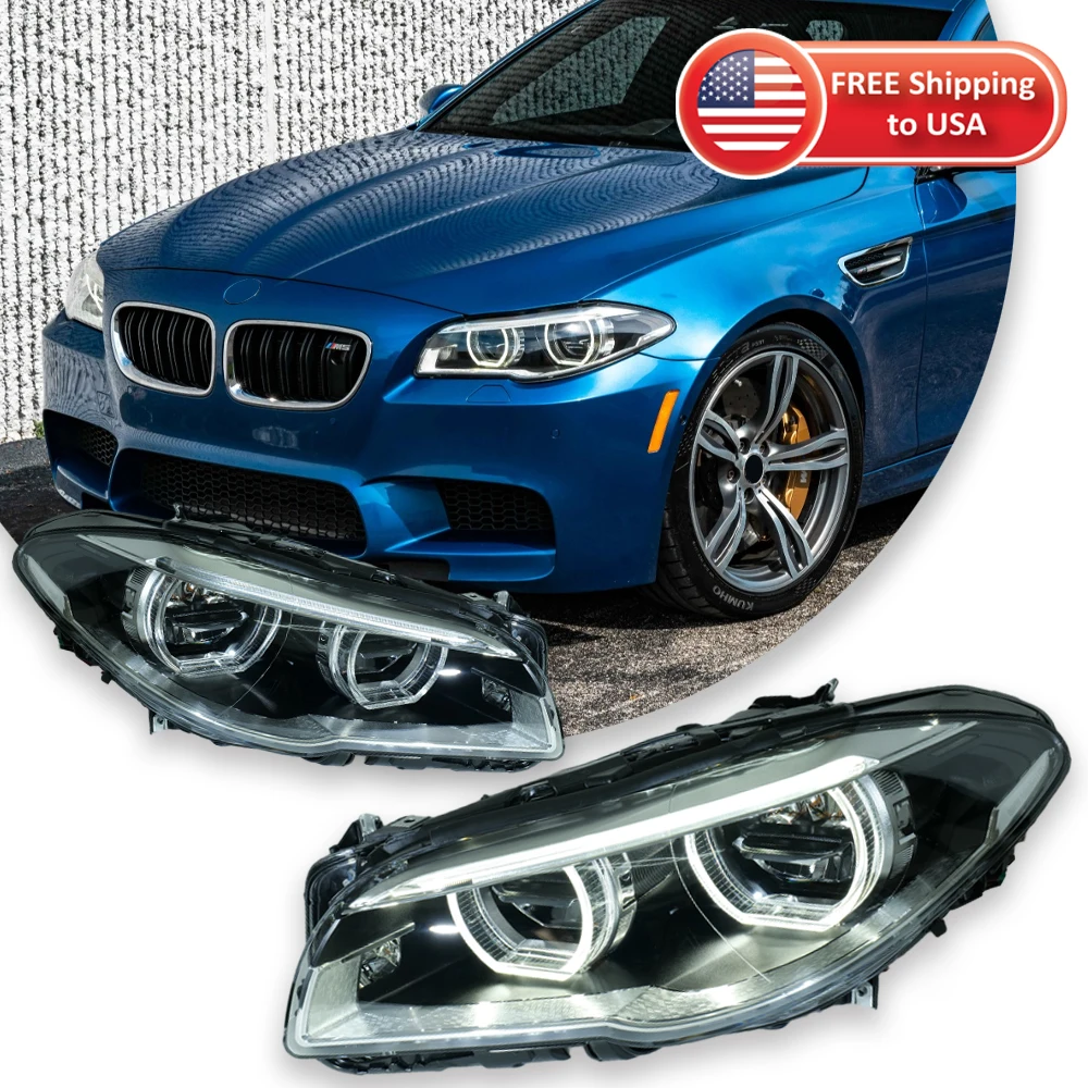 Car Headlights For BMW 5 Series F10 2010-2016 LED Car Lamps Daytime Running Lights Dynamic Turn Signals Car Accessories