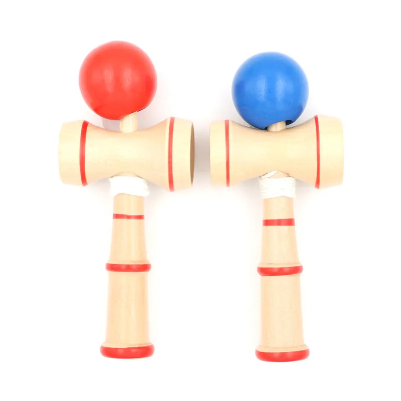 Kid Kendama Ball Japanese Traditional Wood Game Balance Skill Educational Toy