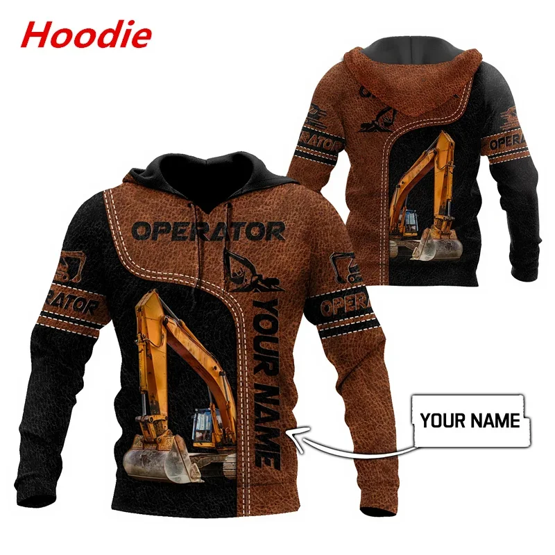 

Custom Name Excavator Operator 3D Print Men's Zip Hoodie Unisex Harajuku Hoodie Fashion Autumn Street Leisure Sweatshirt N0017