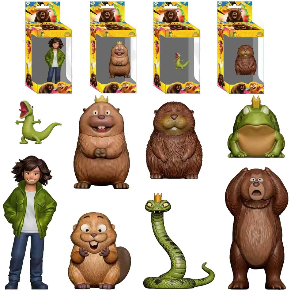 ขายร้อน 8 ชิ้นดิสนีย์ พิกซาร์ ฮอปเปอร์ส บีเวอร์ ทรานส์ฟอร์เมชั่น แพลน แอคชั่นฟิกเกอร์น่ารักการ์ตูน PVC ของเล่นของขวัญสำหรับเด็ก