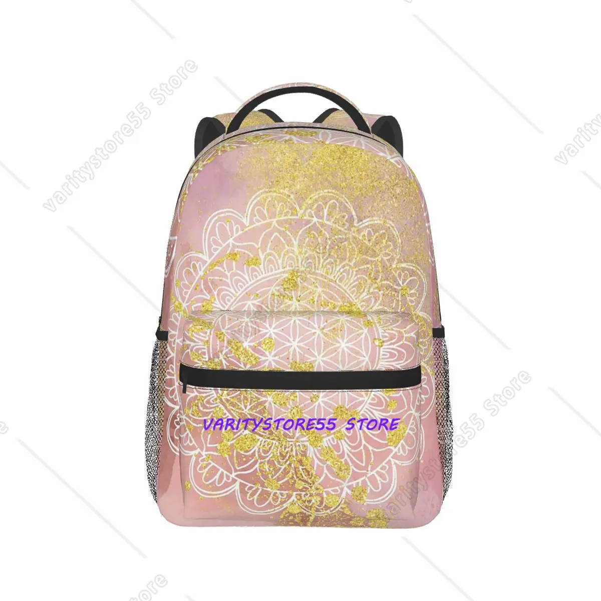 Mandala Flower Of Life In Lotus Backpack Hot Sale Daypack Large Capacity Boy Girl BookBag School Bag Shoulder Bags for Men Women