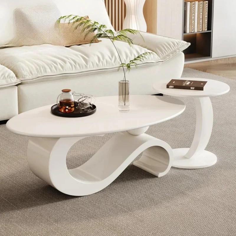 

Cream Style White Tea Table Kitchen Kawaii Nordic Living Room Coffee Table Modern Hotel Mesa Centro Salon Home Furniture