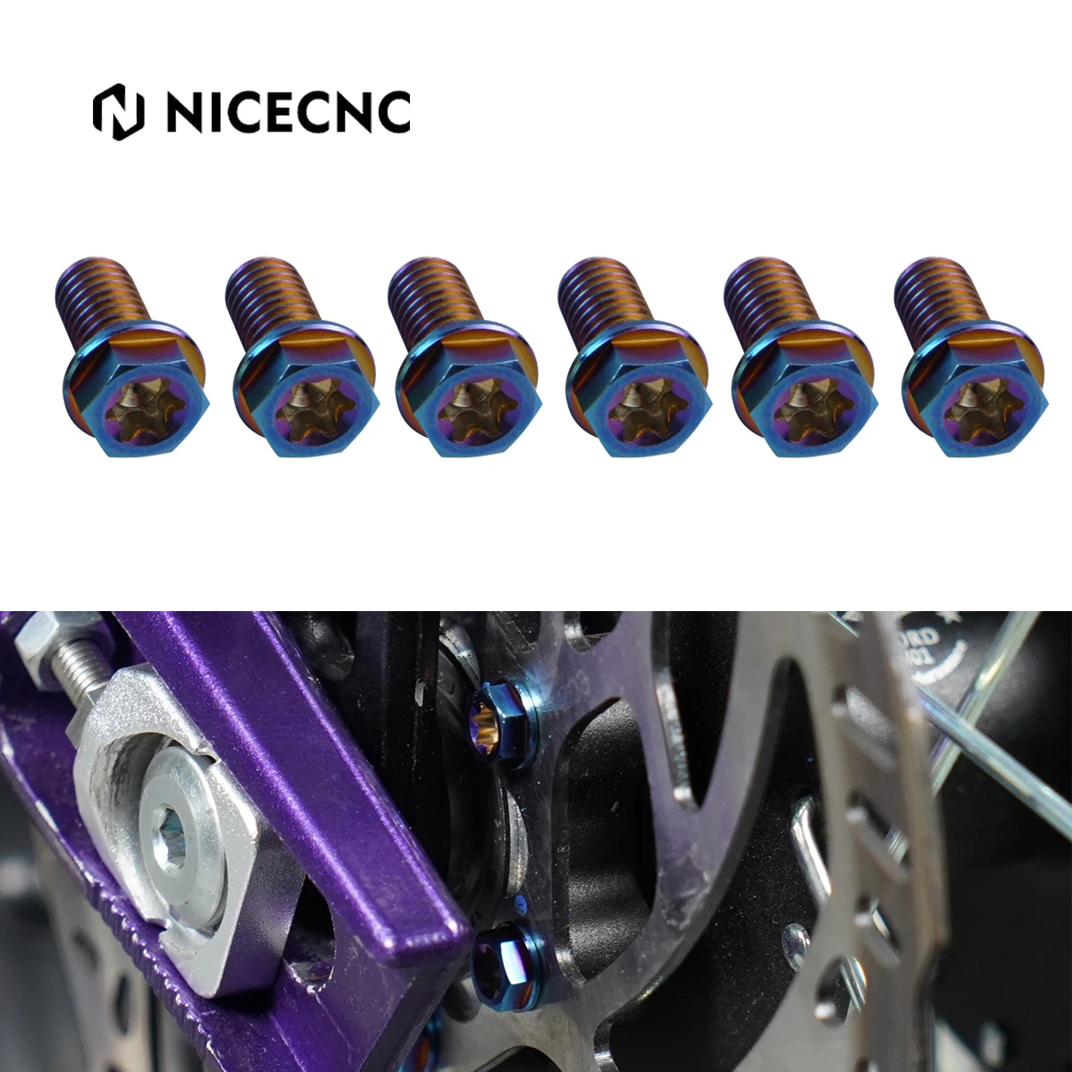 

For Surron Light Bee X M6X13 Rear Brake Disc Pad Screws For Sur-ron Light Bee S L1E For Segway X160 X260 Electric Dirt Bike