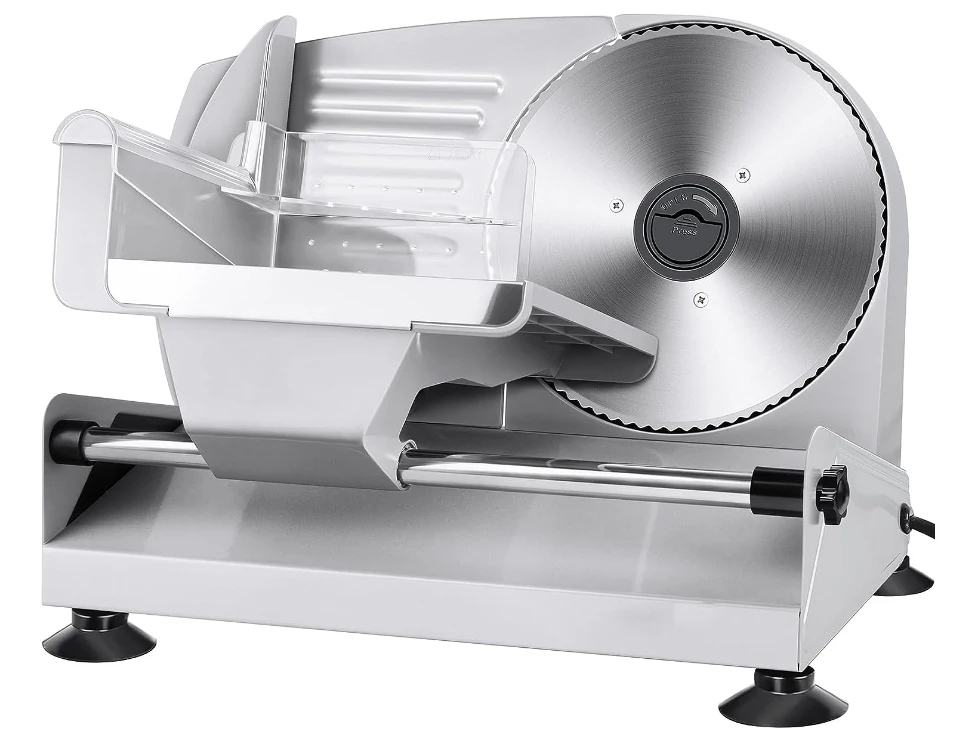 Electric deli food slicer, removable 7.5 