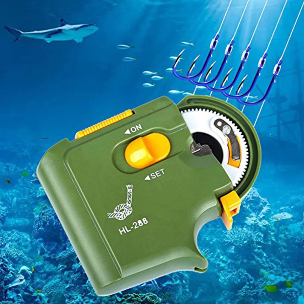 automatic fish hook setting device LLDYNW Fishing Spring Loaded Speed Lazy Person Hooks Automatic Ejection Ice Fishing Bait Traps 12 Pack : Sports & Outdoors durable HDPE plastic Fish Hook Tying Machine HL-288