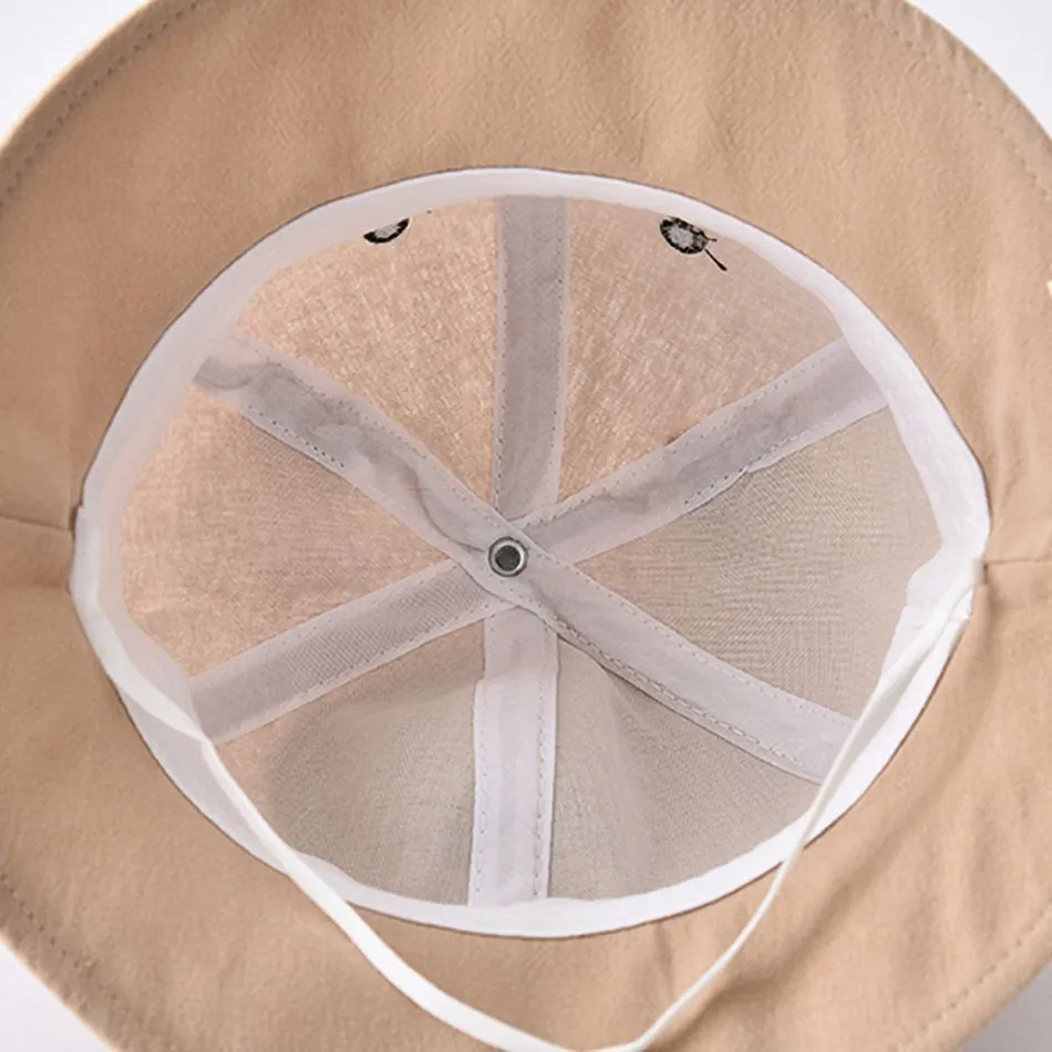 Sombrero de pescador de ala ancha para bebé, sombrero de sol infantil, sombrero de oso de Panamá para niño pequeño, primavera, verano, playa,