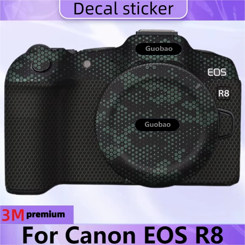 

For Canon EOS R8 Camera Sticker EOSR8 Camera Skin Premium Decal Skin Anti Scratch Cover Case Film Wrap Covered