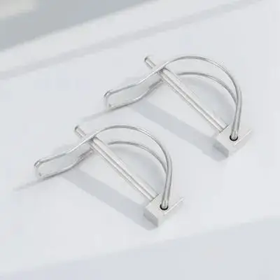 

2Pcs Safety Coupler Pin Stainless Steel Quick Release Shaft Locking Hitch Pin for Trailer Boat Farm Lawn Towing Cargo
