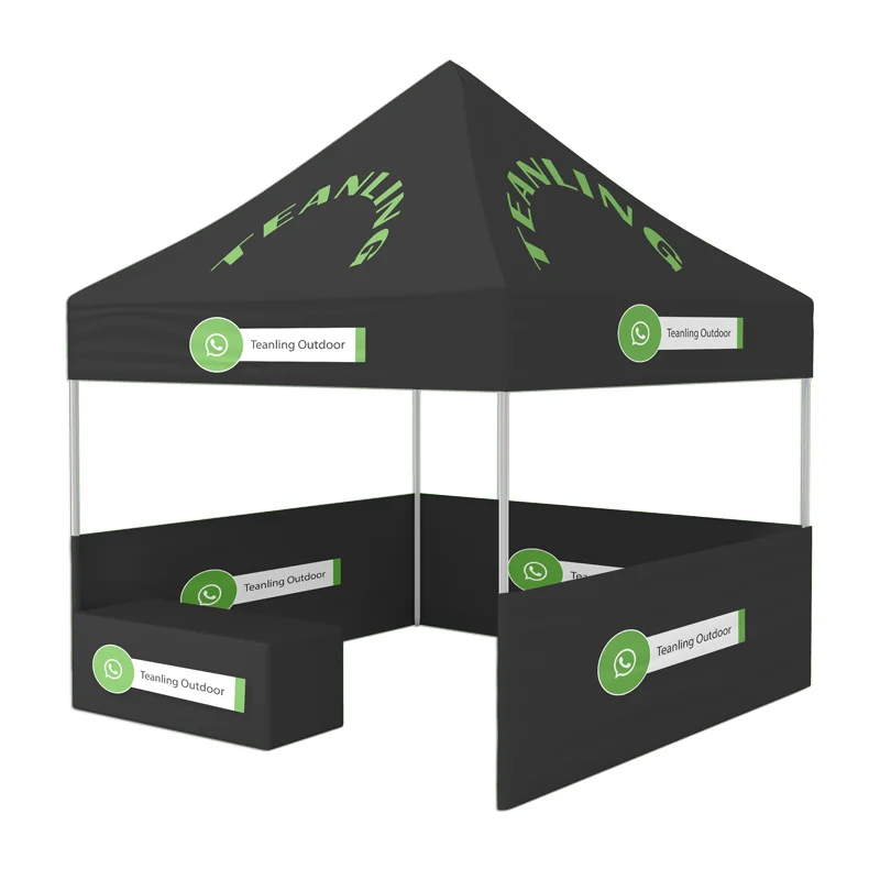10ft * 10ft  Tent Roof And Tent Walls Customized Logos Full Color Single Side Painting Gazeb Outdoor Garden Gazebo Free Shipping