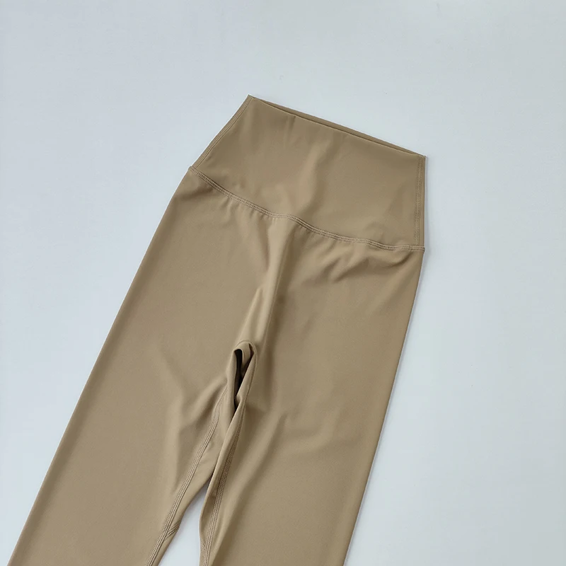 Yoga-Hosen ohne Peinlichkeit und Nacktheit, Damen-Leggings mit hoher Taille und Bauchkontrolle, eng anliegende, nahtlose Fitness-Leggings – Detail 3