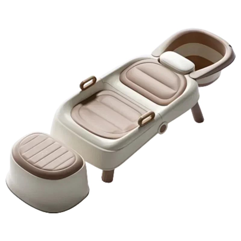 Sillón de peluquería económico de plástico para spa, cama de hidroterapia, lavacabezas profesional para maquillaje, tazón para lavado de cabello, silla de salón, mobiliario de salón