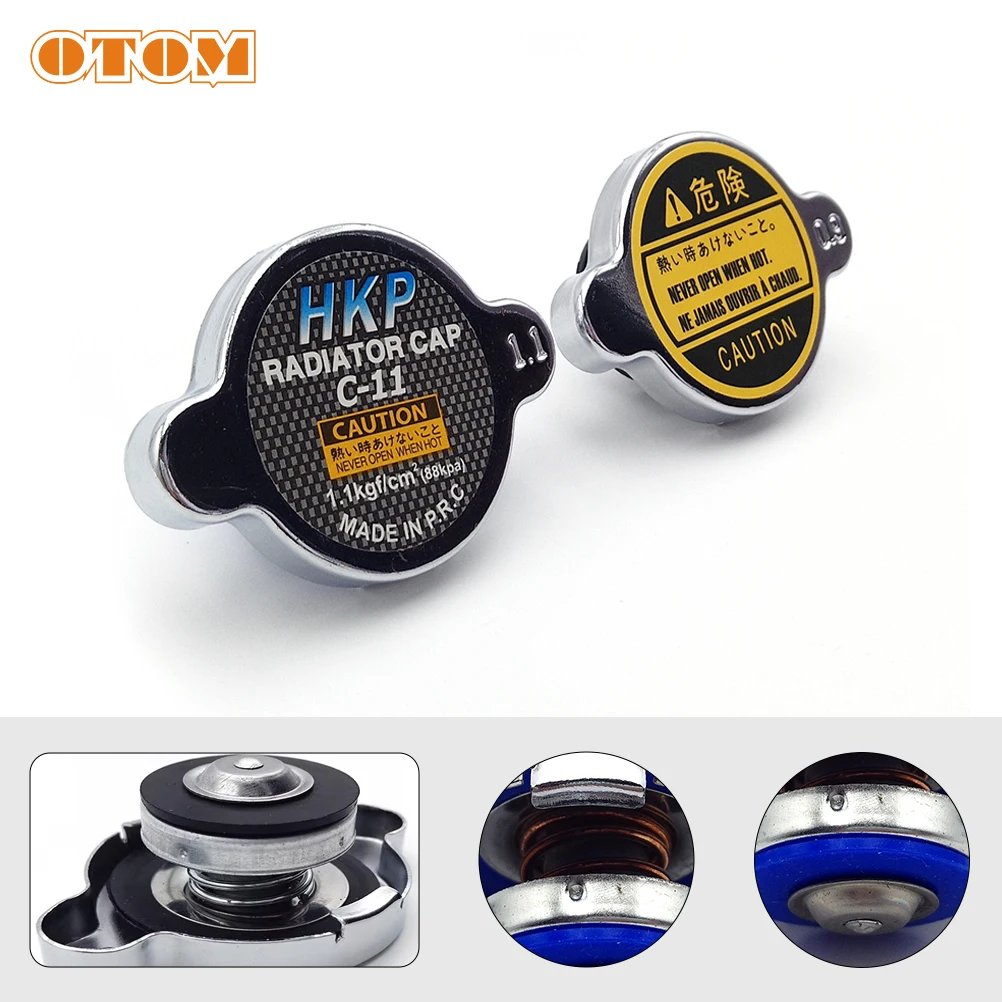 

OTOM Motorcycle Car Sealing Coolant Radiator Cap General Type 0.9 Bar / 1.1 Bar Modified Water Tank Cover Dirt Bike Accessories