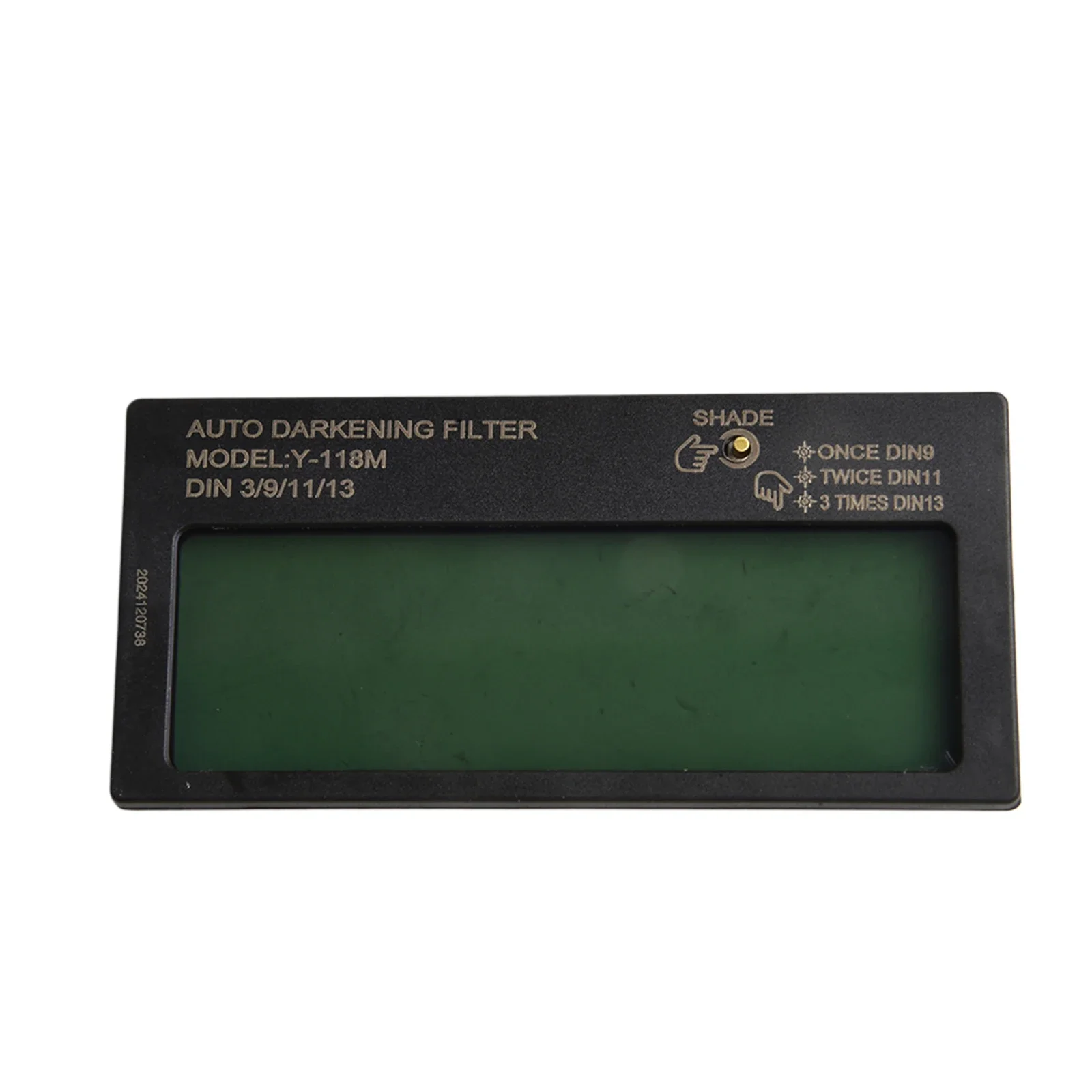 

Dark Green A-Type Adjustable Welding Lenses Solar Powered Welding Glasses Mask Fast Dimming Lens High Sensitivity Probe