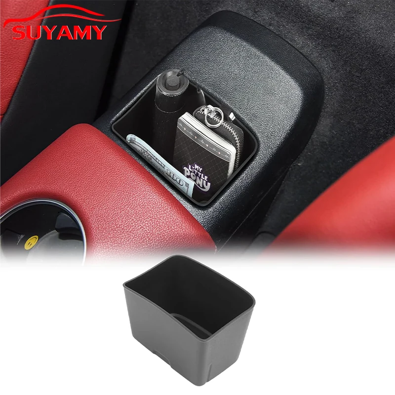 

For Toyota Supra 2019-2025 Center Console Armrest Insert Container Storage Box Coin Key Card Sunglass Organiser Accessories