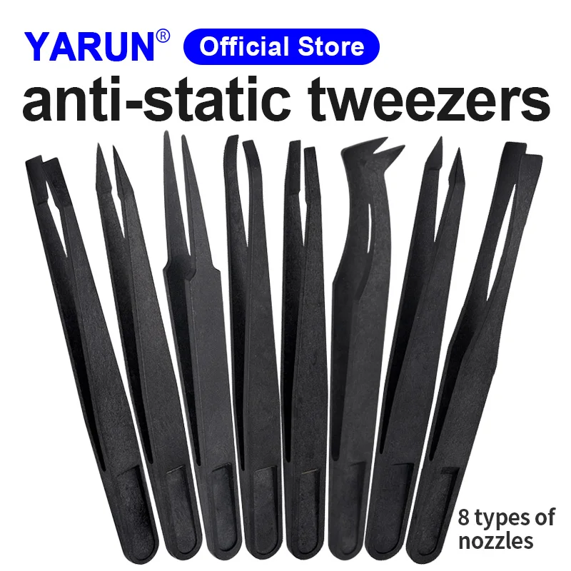 Yarun Weezers 933-Serie Precision TSet Antistatische Edelstahlpinzette Reparaturwerkzeuge für Elektronikreparatur Löthandwerk