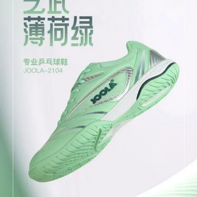

2025 New Table Tennis Shoes Men Green White Sport Court Shoes Badminton Shoes For Mens Comfortable Gym Shoe