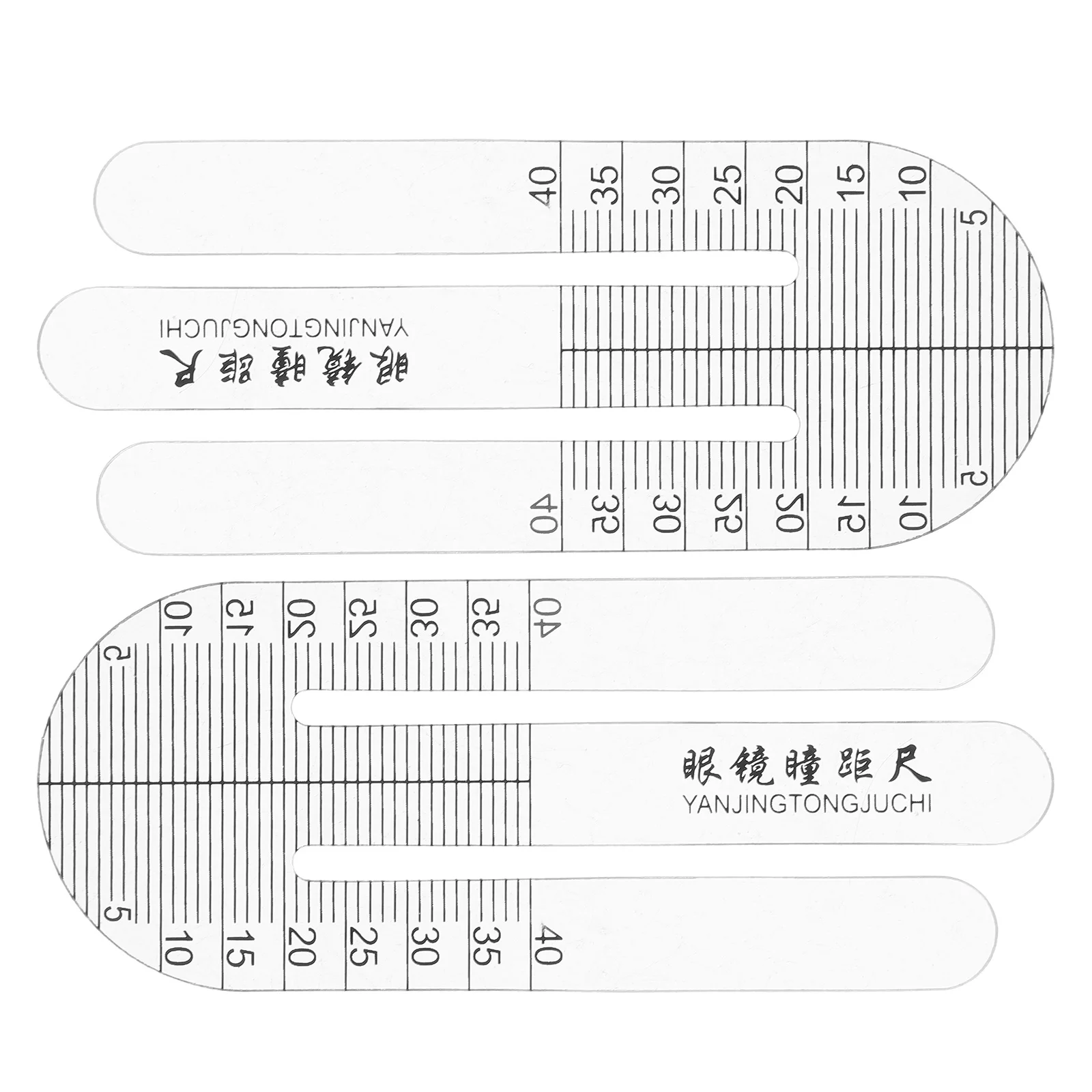 

2Pcs Pupillary Distance Rulers Compact Portable Eye Measurement Tools Pupil Distance Meter Optical Measuring Ruler