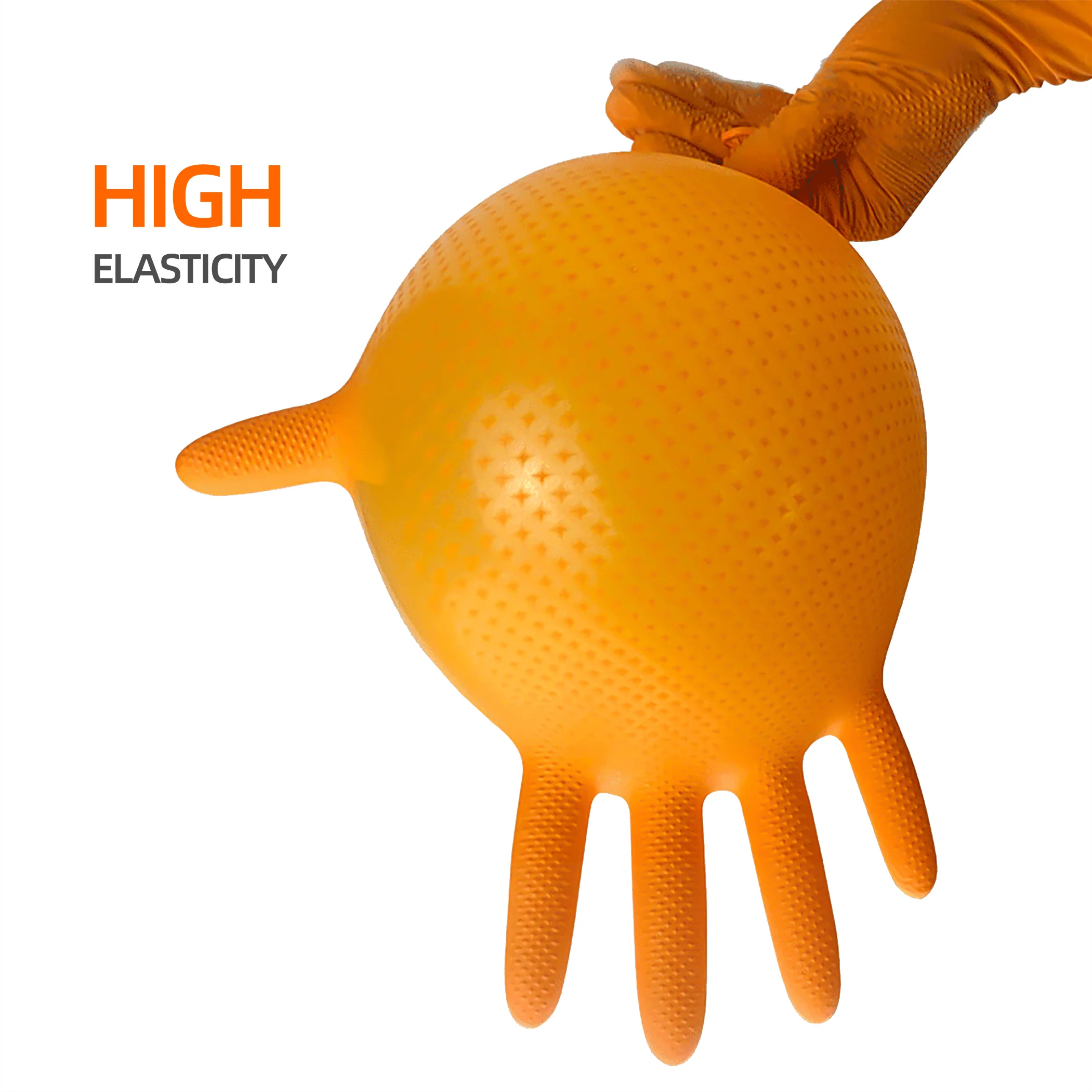 粉体ラテックスフリー オレンジ色 メカニカルダイヤモンド ニ - Nitrile Mechanic Glove のレビューと価格
