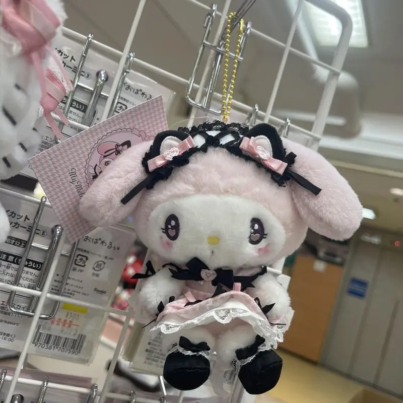 Licensed Sanrio Lolita Plush Keychain Cinnamoroll My Melody Kuromi Hello Kitty Lace Dress Stuffed Doll Pendant Birthday Gift - view 3