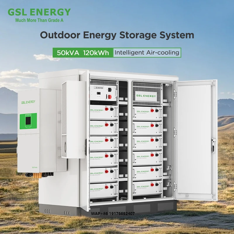 GSL Energy Commercial Solar System With 120KWH to 250KWH Lithium Ion Batteries Pack Off Grid Connection Energy Storage System