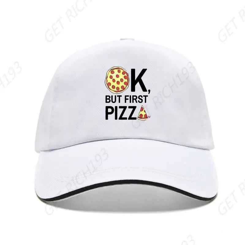 

Male Best Selling Ok, But First Pizza. All I Can Think About Funny Joke Men Bill Hat Bill Hats Baseball Caps