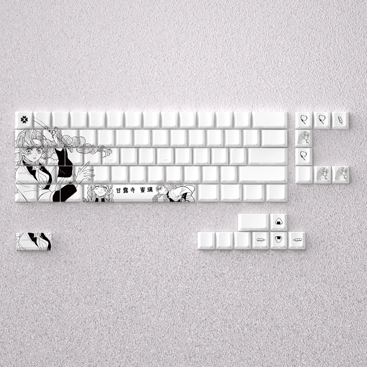 

98-клавишные колпачки для клавиш Changli София 2007, колпачки для клавиш в стиле аниме, PBT Cherry Profile, японская механическая клавиатура, сделано 68 Mad68 Wooting 60 EV63
