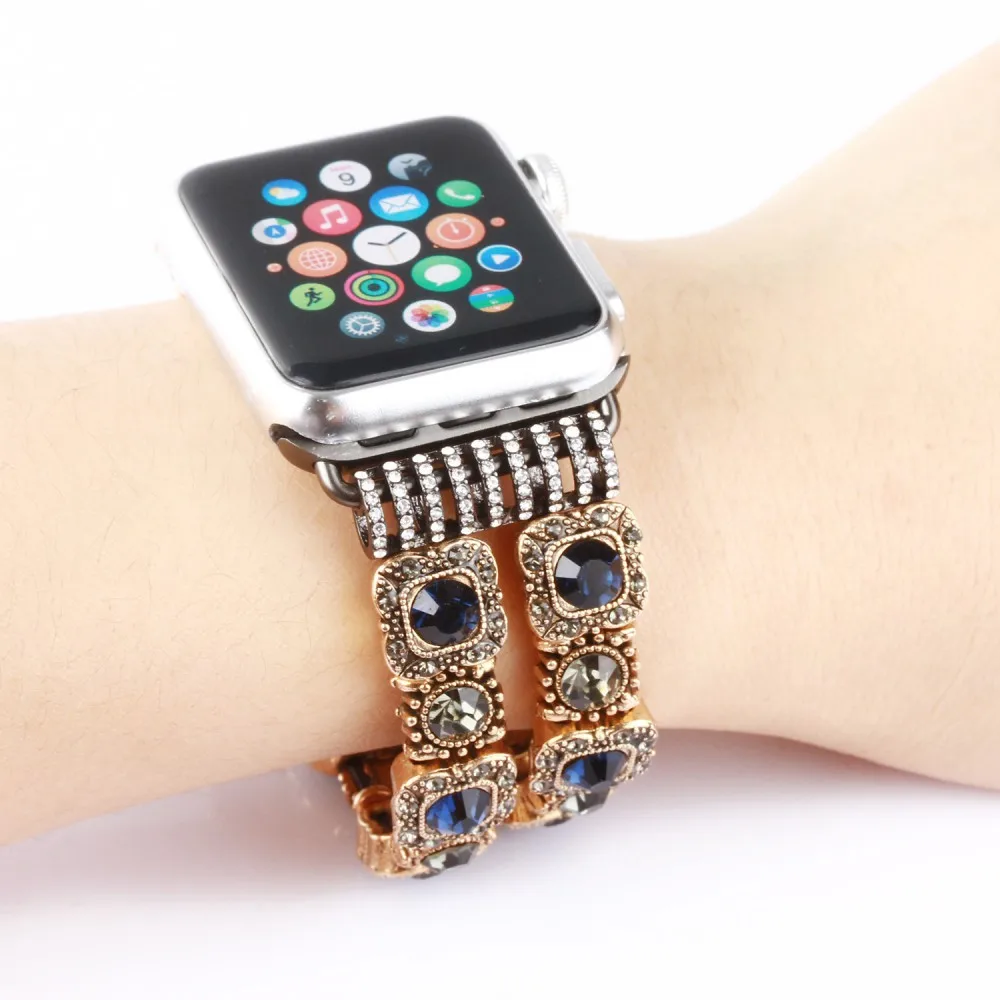 jewellery Strap for Apple Watch Band 49mm 45mm 41mm 44mm 40mm 42mm 38mm Diamond Bracelet for iWatch Series 8 Ultra 7 6 5 4 3 SE