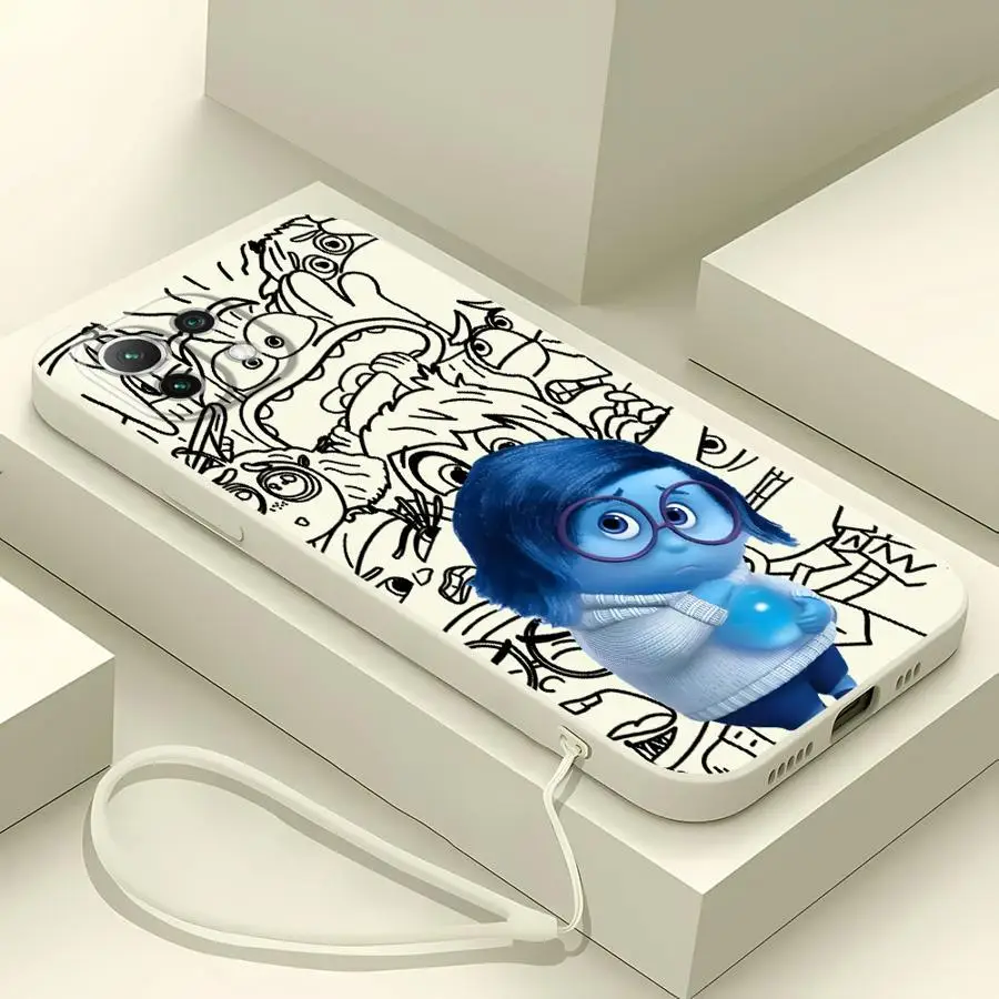 حافظة هاتف لهاتف Xiaomi Mi 13 11 12 Lite 10T 11T 12T Pro غطاء ناعم من Disney Inside Out