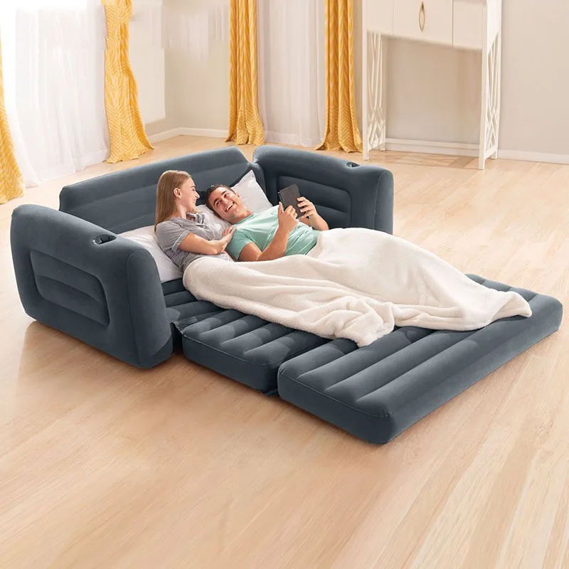 Modern Double-Person Foldable Inflatable Sofa Bed Air Lounge for Outdoor and Bedroom-Manufacture Supply