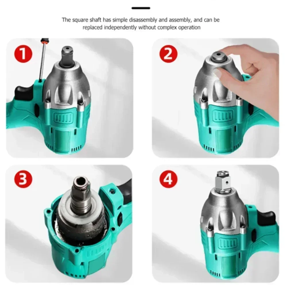 18mm Impact Management Spindle Electric Brushless Shaft Refitted Electric Accessories Single Dual Use Cordless Part Power Bit