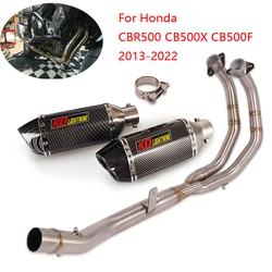 For Honda CBR500 CB500X CB500F 2013-2022 Full Exhaust System Motorcycle Header Pipe Connect Link Tube 51mm Muffler DB Killer
