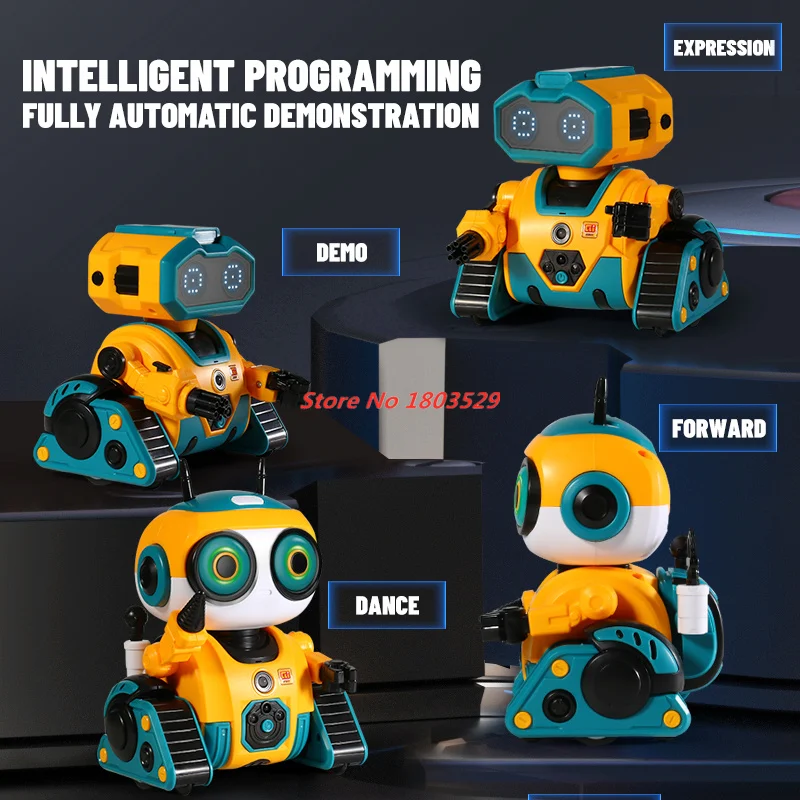 التحكم عن بعد ذكي روبوت ذكي روبوت تفاعلي Rc الذكية الذكية التعريفي الرقص الموسيقى الروبوتية لعب للأولاد الهدايا #2