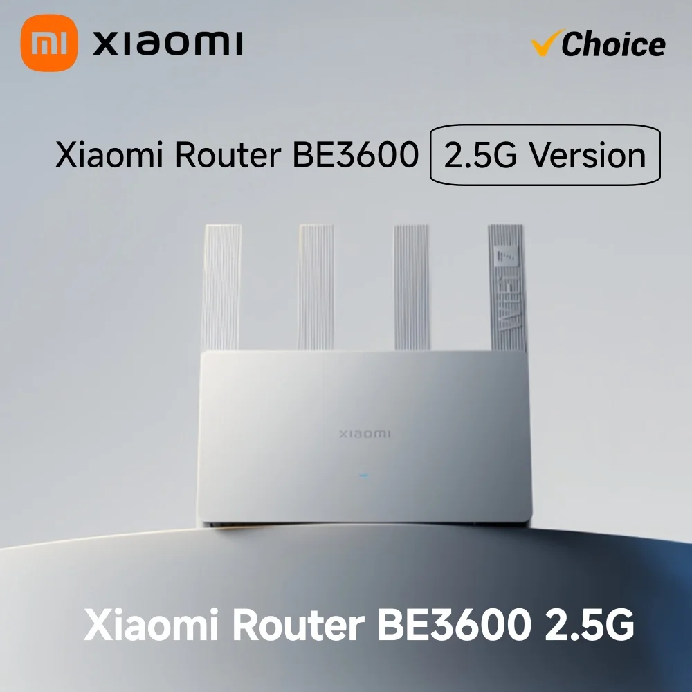 2024 Xiaomi WiFi7 BE3600 2.5G Router 3570Mbps High Speed 2.5G Ethernet Port Mesh Network Game Acceleration 160MHz WiFi Router
