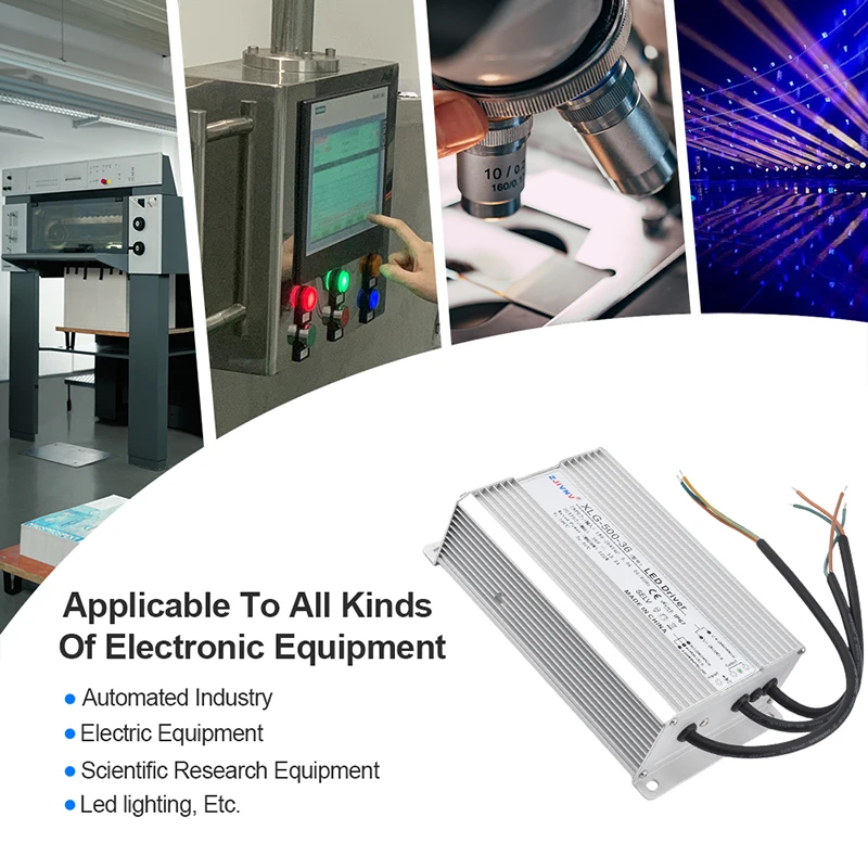 DC 24V 36V 45V 48V 500W Power Supply AC 220V IP67 Waterproof Transformers LED Driver Constant voltage and current XLG-500