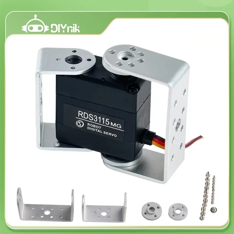 RDS3115MG หุ่นยนต์ดิจิตอล RC เซอร์โว 180/270 °   15KG Dual แกนเพลาเซอร์โวมอเตอร์เกียร์โลหะสําหรับรุ่น RC รถเรือเครื่องบินแขนหุ่นยนต์