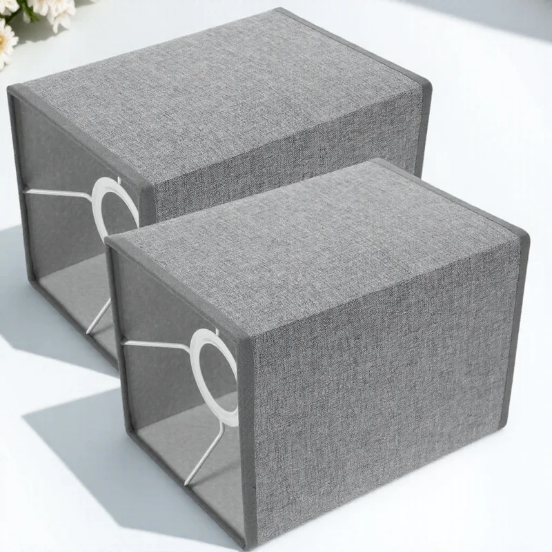 2 قطعة عاكس الضوء مربع المنزل غطاء خفيف النسيج الجدول مكتب الكتان الظل استبدال الغبار برهان عيون لينة واقية غرفة الدراسة