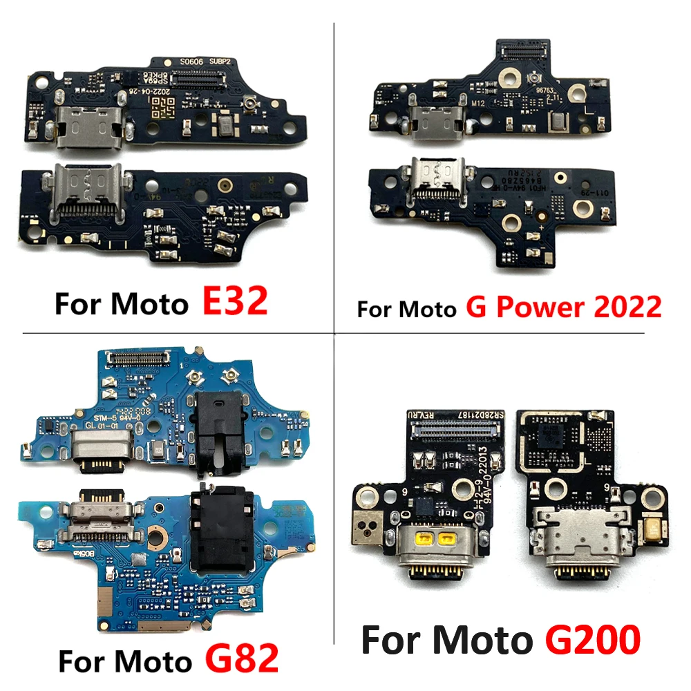 NEW USB Charging Port Socket Board Flex Connector Part For Moto G42 E32 E13 G200 G22 G13 G23 G32 G52 G53 G72 G73 G71S G82 5G G71