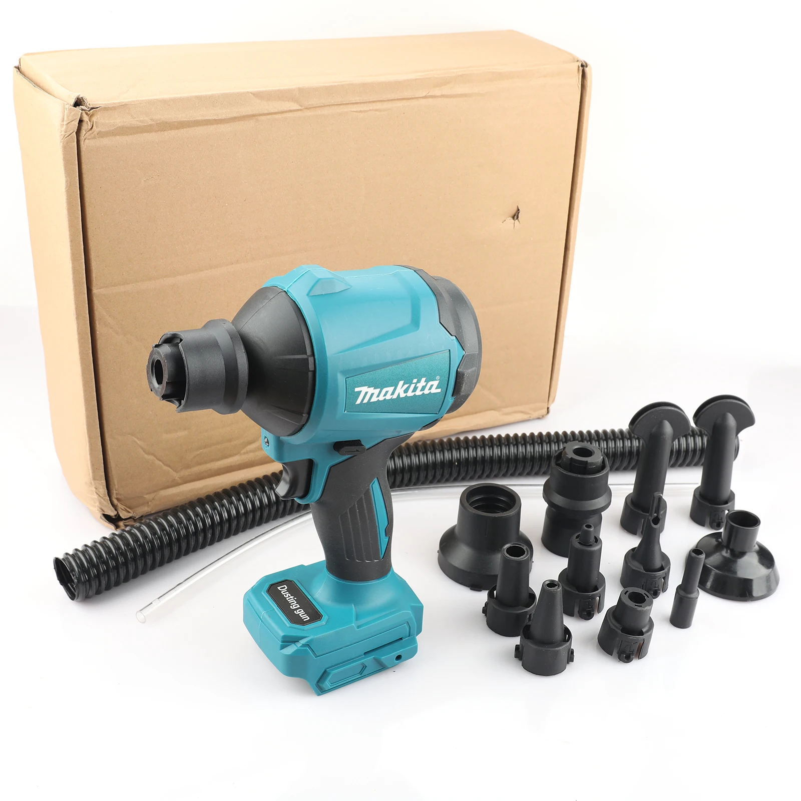 Makita DAS180 18V Cordless Brushless Air Blower Multifunction Dusting Machine Inflator Tool Air Dust Removal Gun with Nozzle image 3