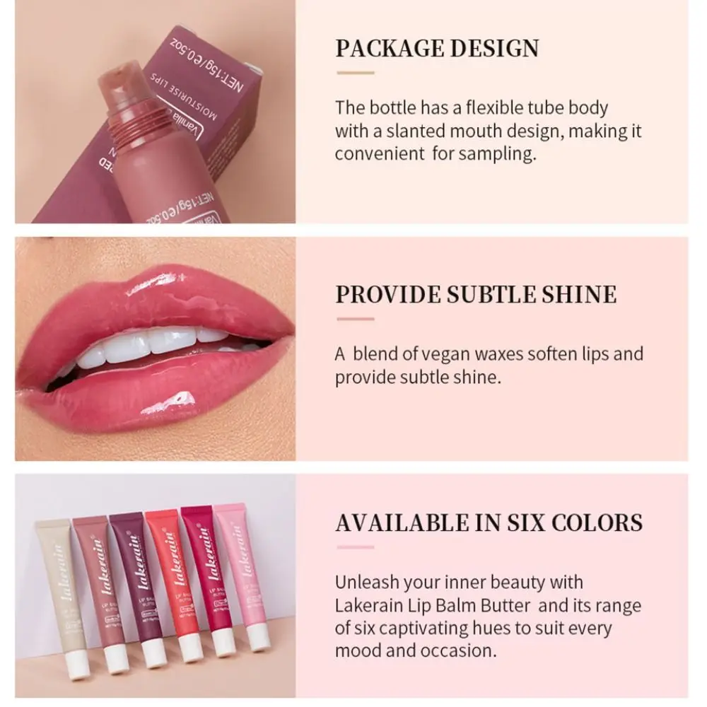 Brillo de labios impermeable portátil, bálsamo labial líquido hidratante, lápiz labial brillante teñido para maquillaje de mujer