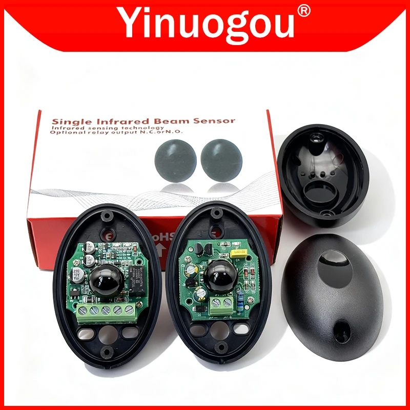 Active Photoelectric Single Infrared Beam Sensor Obstacle Detector Anti-theft Alarm System Home Gate Door Window Garage Control