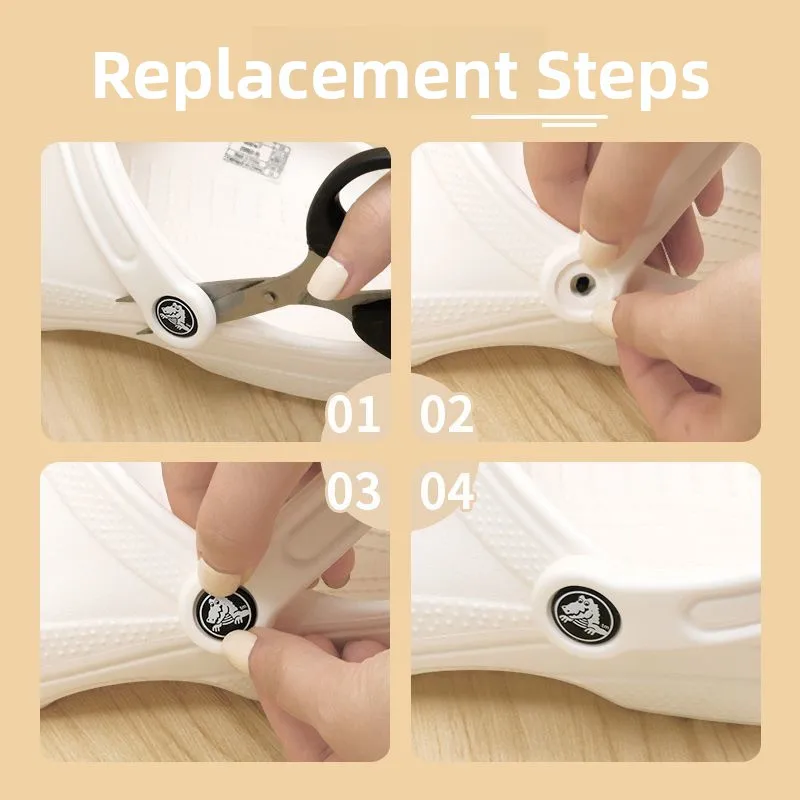 Bla Side Button Hole oe Repair Parts Mother Bule Clog oes Accory Slip-On oe Laces Summer 2024 Seasonal Item image 5