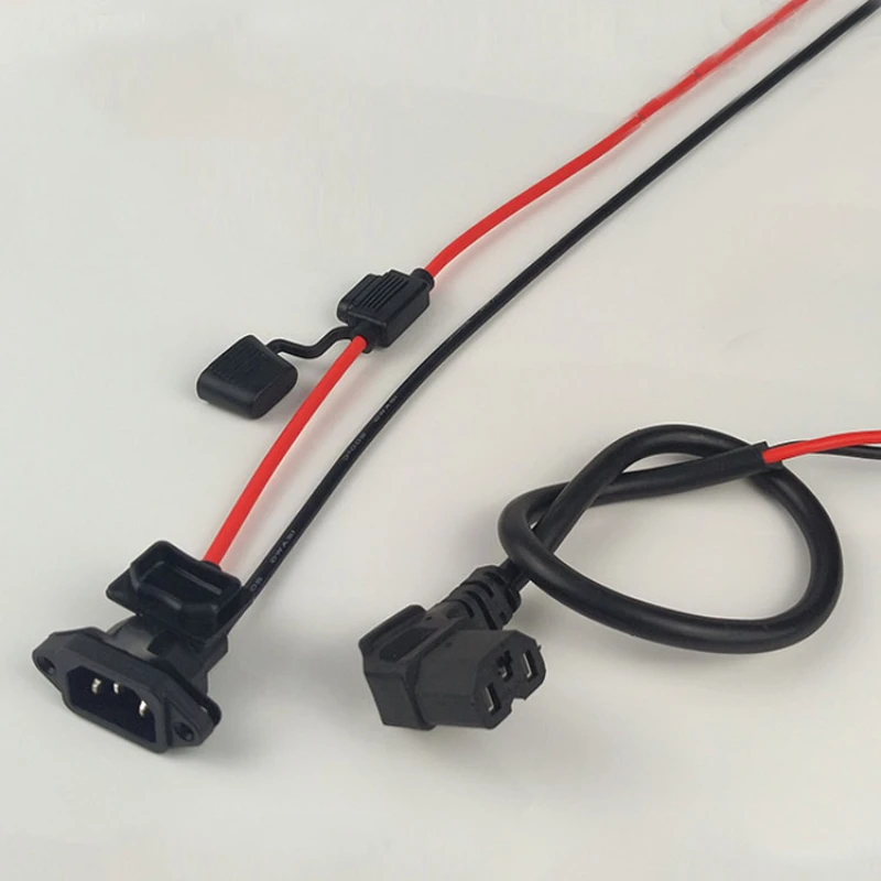 10awg E-Bike Accu Oplaadaansluiting Elektrische Auto Connector Laadstekker Universele Drie Verticale Kabel Voor 36V 48V Voertuig