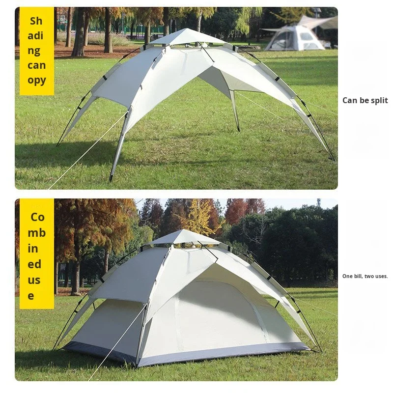 

# Y Summer Tent Outdoor Fully Automatic Folding Camping Beach Quick-Open 3-4 People Thickened Rainproof Camouflage Field Game