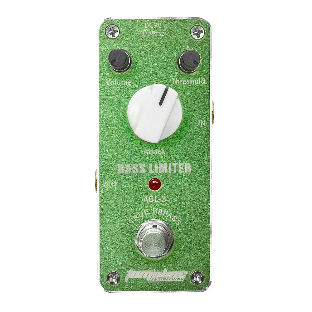 Aroma ABL-3 Bass Limiter Gitaareffectpedaal Aluminium behuizing True Bypass Mini-pedaal Accessoires voor elektrische gitaar en bas