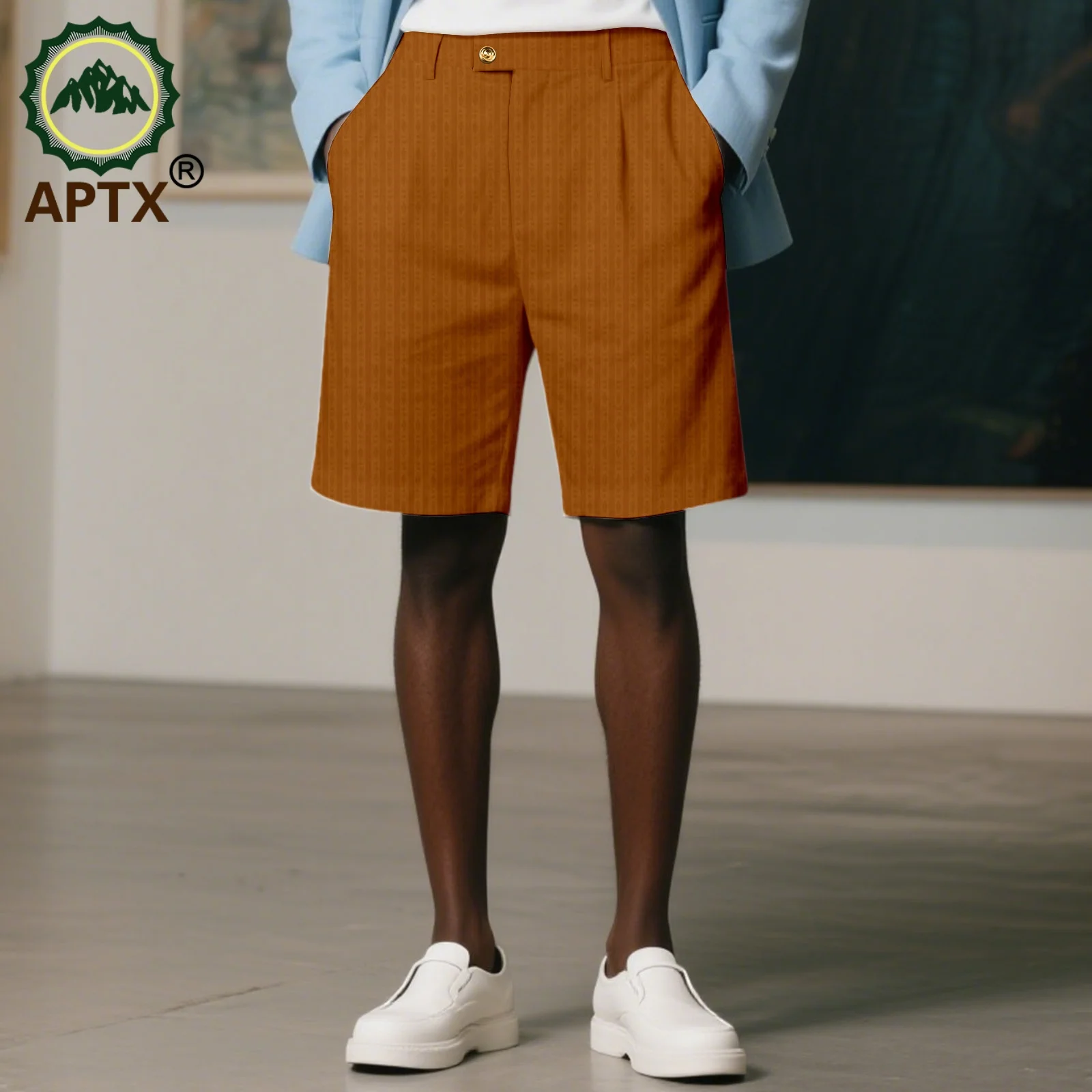 Summer Men's Shorts High Quality Casual Business Shorts handmade and customizable  Social Elastic Waist Men Beach Shorts 2511001