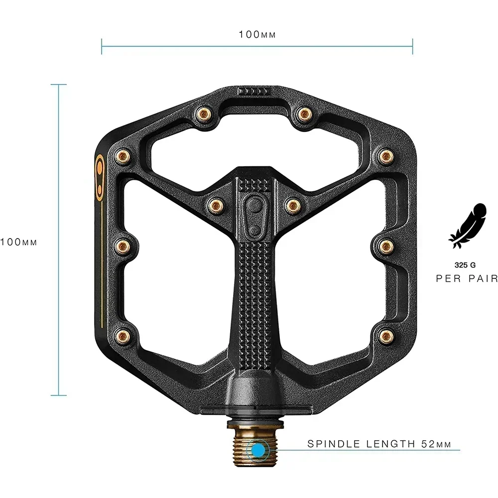 Pedals composite Flat BMX/MTB Bike Pedals- Bicycle Titanium Pedal, Profile, mountain bike crank brothers