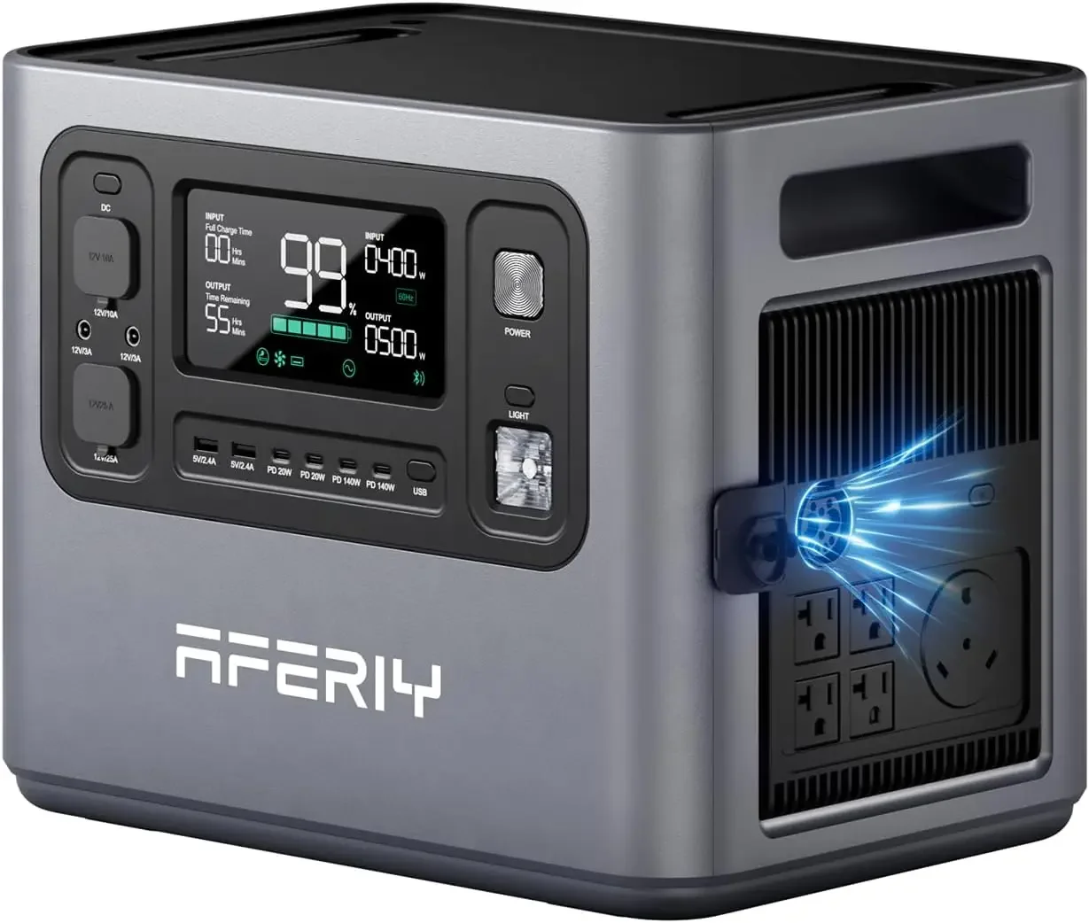 P280 Portable Power Station 2800W (Peak 5600W) UPS Solar Generator
