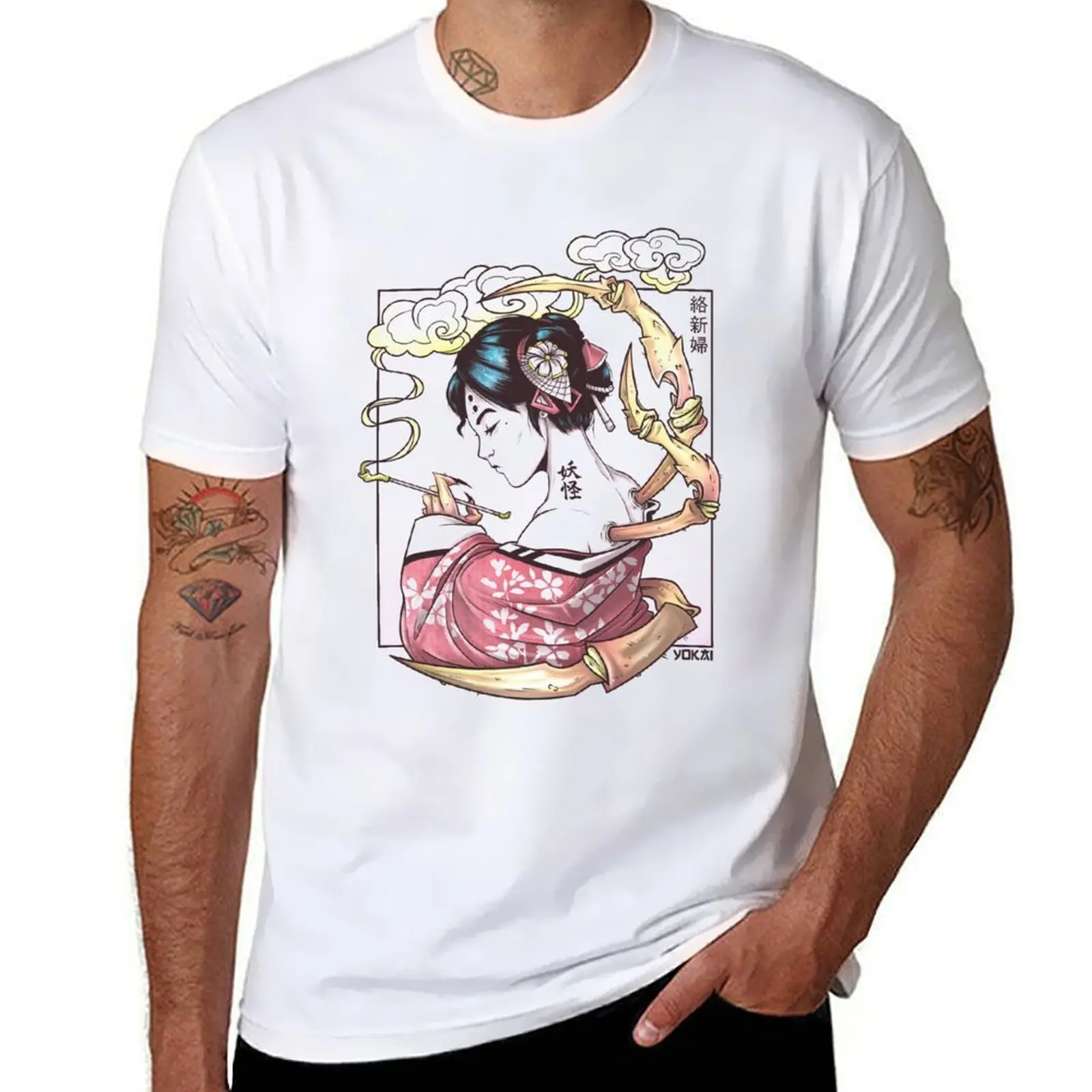 

Yokai Jorogumo T-Shirt cotton t shirt man cotton t shirts high quality T-Shirt