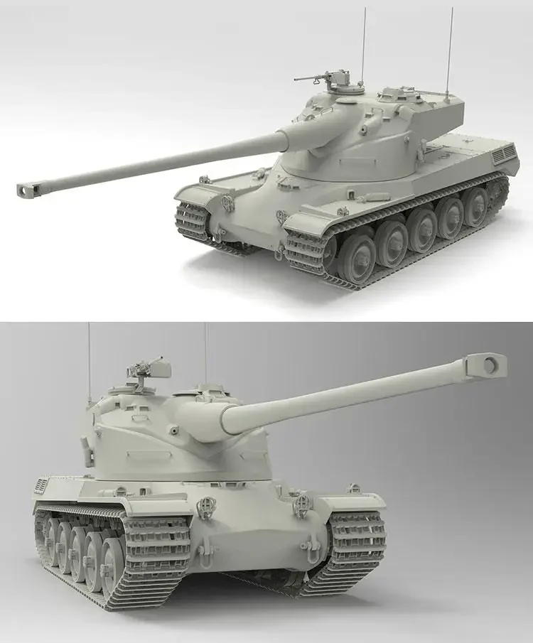 Amusing Hobby 35A049 Modellbausatz für schweren Panzer Frankreich AMX-50B im Maßstab 1:35